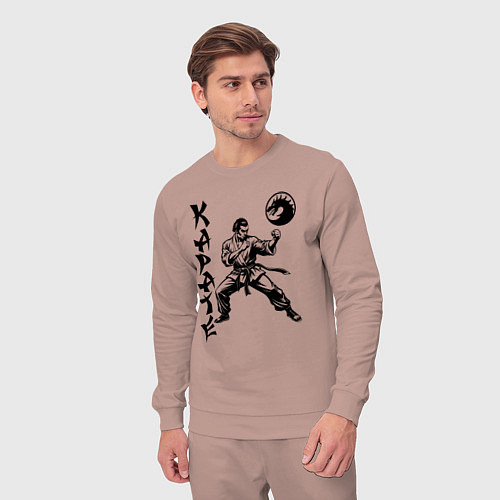 Мужской костюм Karate fighter / Пыльно-розовый – фото 3