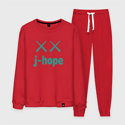 Костюм хлопковый мужской BTS jhope, цвет: красный