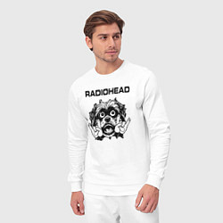 Костюм хлопковый мужской Radiohead - rock dog, цвет: белый — фото 2