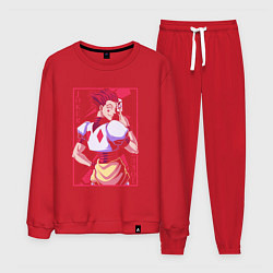 Костюм хлопковый мужской Hunter x Hunter Hisoka Morow, цвет: красный