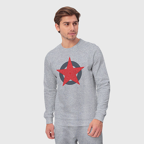 Мужской костюм Red star symbol / Меланж – фото 3