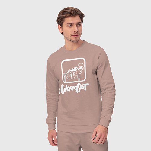 Мужской костюм Hannibal For King C1ke - Воркаут / Пыльно-розовый – фото 3