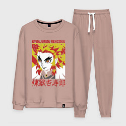 Мужской костюм Клинок рассекающий демонов Rengoku Kyoujurou