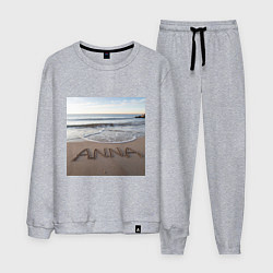 Мужской костюм Имя Анна на песке