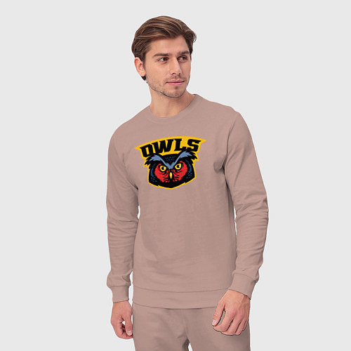 Мужской костюм Команда сов / Пыльно-розовый – фото 3