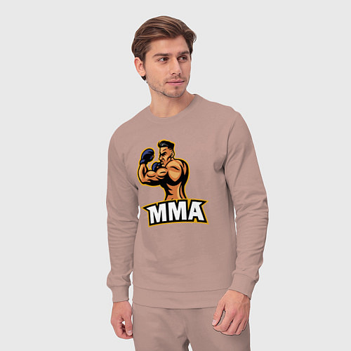 Мужской костюм Fighter MMA / Пыльно-розовый – фото 3