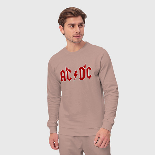 Мужской костюм AC DC devil / Пыльно-розовый – фото 3