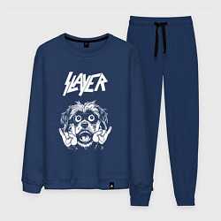 Костюм хлопковый мужской Slayer rock dog, цвет: тёмно-синий