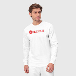 Костюм хлопковый мужской Deadlock red logo, цвет: белый — фото 2