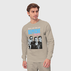 Костюм хлопковый мужской Depeche Mode Vintage, цвет: миндальный — фото 2