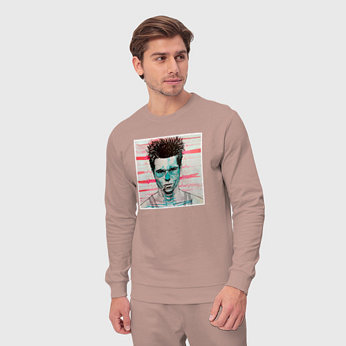 Мужской костюм Тайлер Дерден скелет / Пыльно-розовый – фото 3