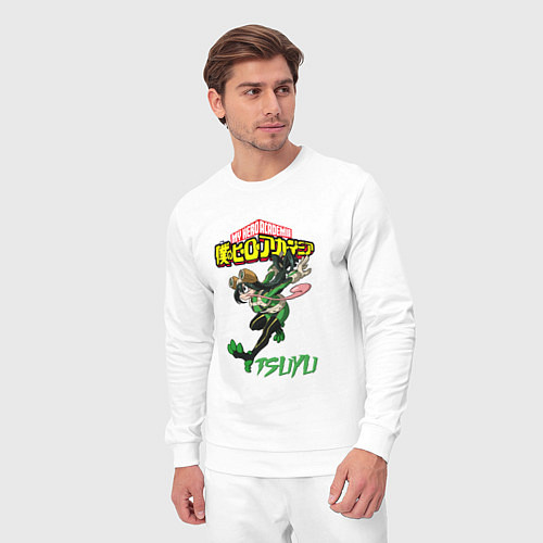 Мужской костюм Моя геройская академия лягушка Цую Асуи / Белый – фото 3