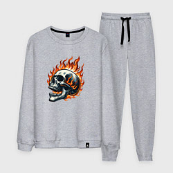 Мужской костюм Череп в огне