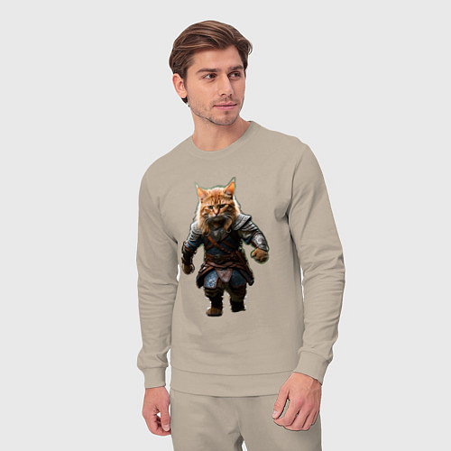 Мужской костюм Кот викинг / Миндальный – фото 3