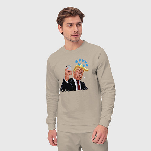 Мужской костюм Твиттер Трампа / Миндальный – фото 3