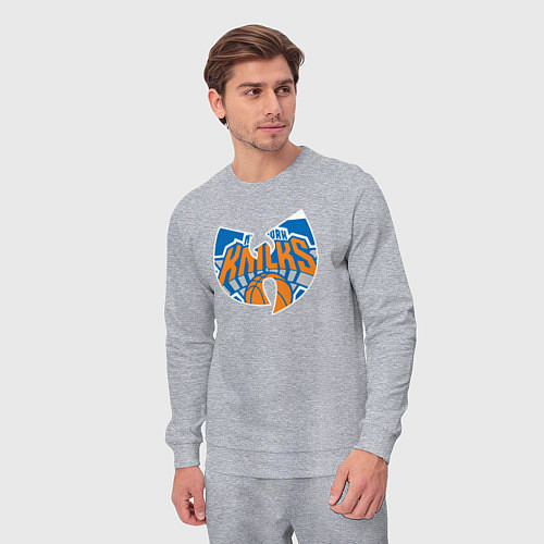 Мужской костюм Wu-tang knicks / Меланж – фото 3