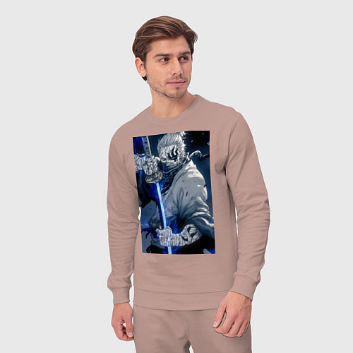 Мужской костюм Ван-Пис Рюма Симоцуки / Пыльно-розовый – фото 3