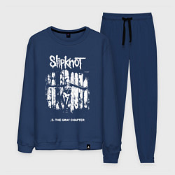 Костюм хлопковый мужской Slipknot - skeleton girl, цвет: тёмно-синий