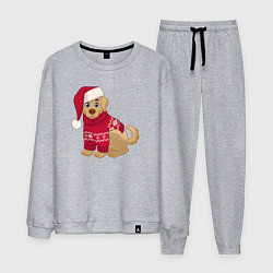 Мужской костюм Собачка в новогоднем свитере
