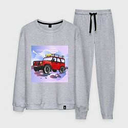 Костюм хлопковый мужской Внедорожник УАЗ Хантер, цвет: меланж