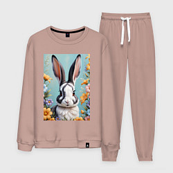 Мужской костюм Кролик в цветах