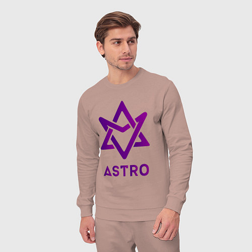 Мужской костюм Звезда Astro / Пыльно-розовый – фото 3