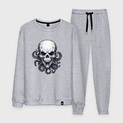 Мужской костюм Череп с щупальцами