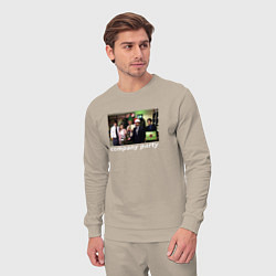 Костюм хлопковый мужской The Office - company party, цвет: миндальный — фото 2