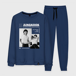 Костюм хлопковый мужской Jungkook bts seven, цвет: тёмно-синий