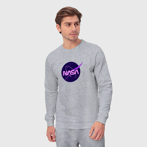 Мужской костюм NASA logo / Меланж – фото 3