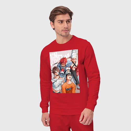 Мужской костюм Дандадан: Кэн Такакура / Красный – фото 3