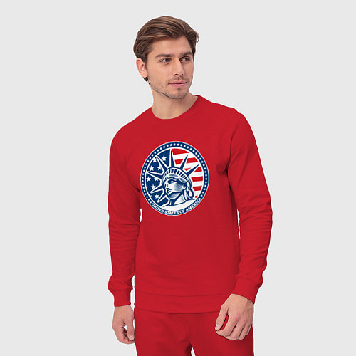 Мужской костюм USA flag New York / Красный – фото 3