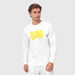 Костюм хлопковый мужской Swag, цвет: белый — фото 2