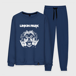 Костюм хлопковый мужской Linkin Park rock dog, цвет: тёмно-синий