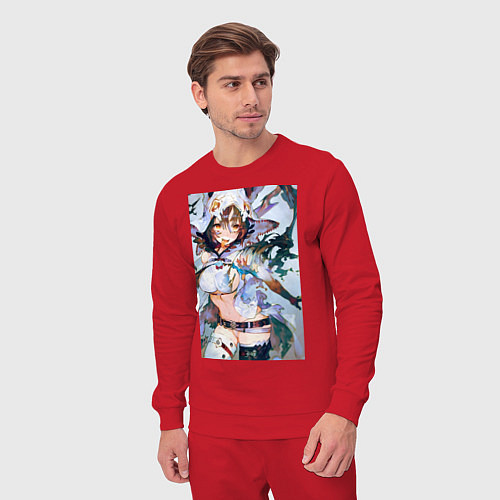 Мужской костюм Девушка секси / Красный – фото 3