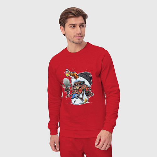 Мужской костюм Angry snowman / Красный – фото 3