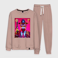 Мужской костюм Cyber godfather Homer Simpson - mafia