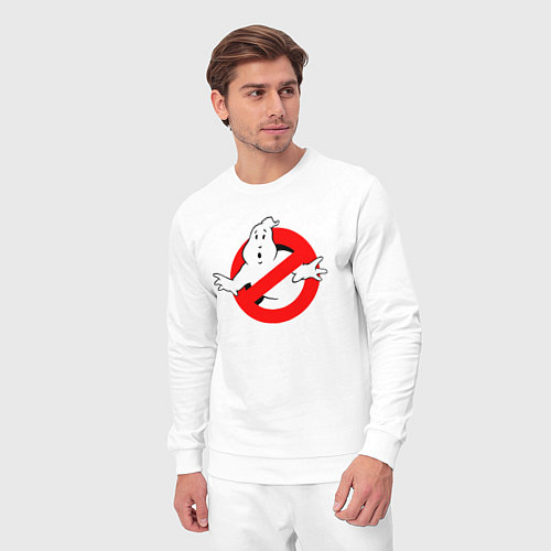Мужской костюм Ghostbusters logo / Белый – фото 3