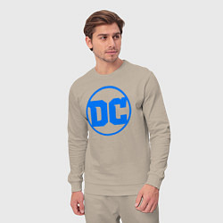 Костюм хлопковый мужской DC comics logo, цвет: миндальный — фото 2