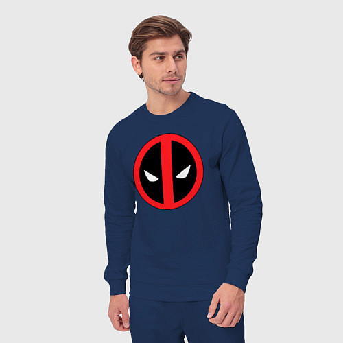 Мужской костюм Deadpool logo / Тёмно-синий – фото 3