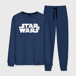 Костюм хлопковый мужской Star wars logo, цвет: тёмно-синий