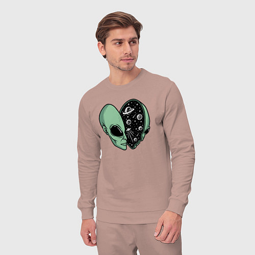 Мужской костюм Space alien / Пыльно-розовый – фото 3