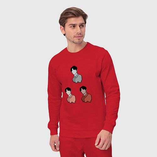 Мужской костюм Три портрета, одна личность / Красный – фото 3