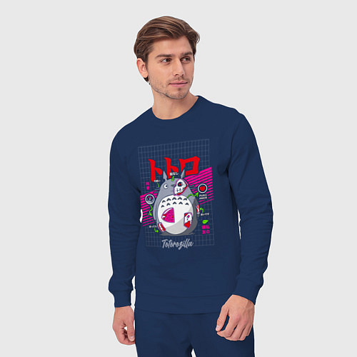 Мужской костюм Мой сосед Тоторо анатомия / Тёмно-синий – фото 3