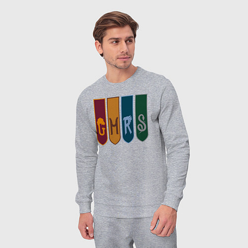 Мужской костюм Гербы факультетов Хогвартс Гарри Поттер / Меланж – фото 3