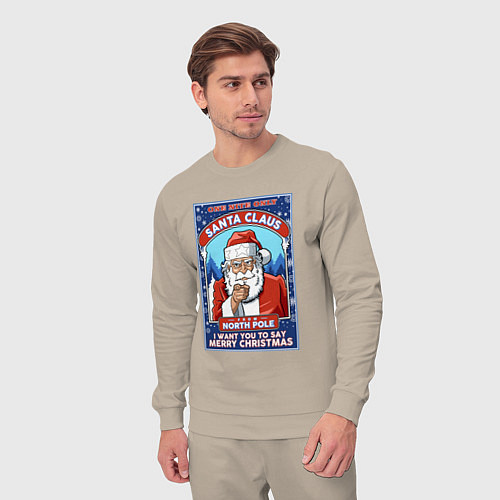 Мужской костюм Santa Claus north pole / Миндальный – фото 3