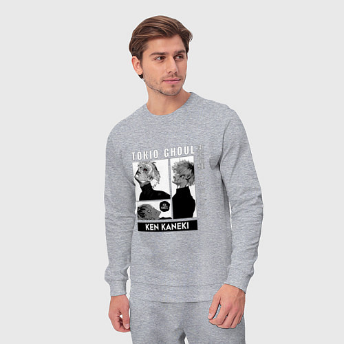 Мужской костюм Токийский Гуль Kaneki Ken / Меланж – фото 3