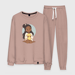 Мужской костюм Цыплёнок в руках девушки