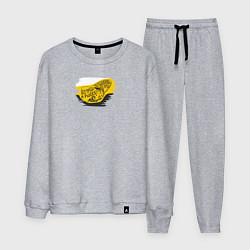 Костюм хлопковый мужской Без труда не вытащишь и рыбку - имперский флаг и н, цвет: меланж