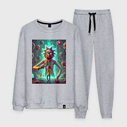 Мужской костюм Морти в лаборатории Рика Санчеса - нейроарт